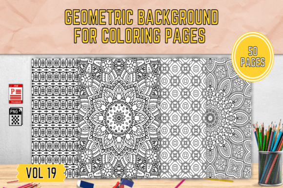 Finding Calm in Patterns: What Makes Geometric Background Coloring Page Vol19 a Go-To Resource
